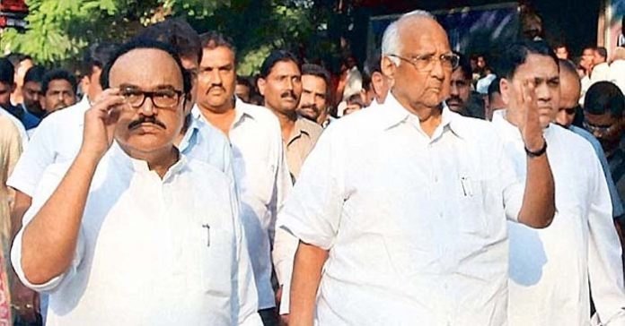 Chhagan Bhujbal with Sharad Pawar